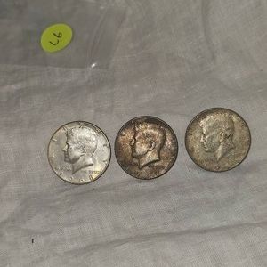 1966,1968,1967 Kennedy Silver Halves, 50c