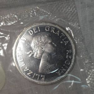 1964 Royal Canadian Mint Proof Silver Dollar, $1, UNC