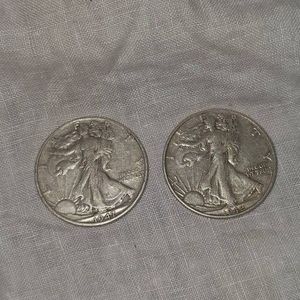 1942,1947 Walking Liberty Halves 50C
