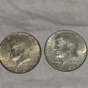 1967,1968 Kennedy Halves 50C