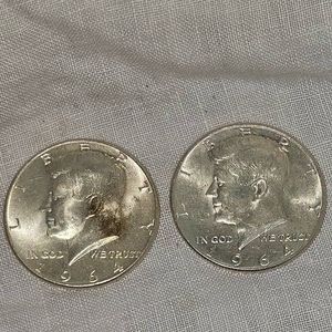 1964,1964 Kennedy Halves 50c,UNC