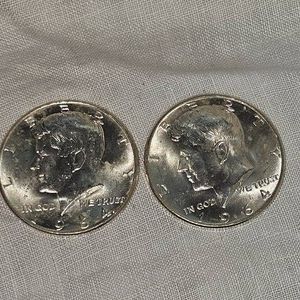 1964,1964 Kennedy Halves 50c,UNC