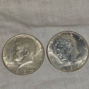 1964,1964 Kennedy Halves 50c,UNC