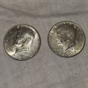 1967,1967 Kennedy Halves 50c