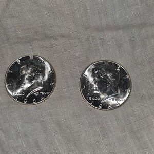 1964,1964 Kennedy Halves 50c,UNC