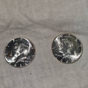 1964,1964 Kennedy Halves 50c,UNC