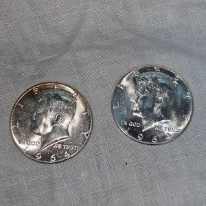 1964,1964 Kennedy Halves 50c,UNC