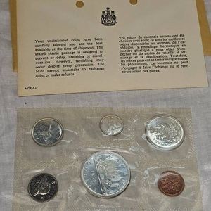 1965 Royal Candian Mint Proof Set, UNC