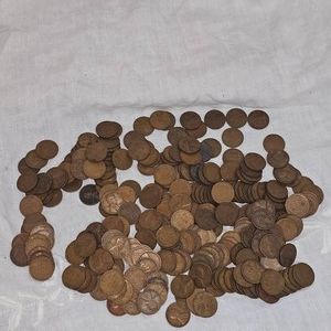 Lot of 240 Unsorted Wheatback Pennies 1c