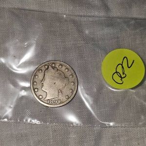 1899 Liberty lHead V Nickel 5c