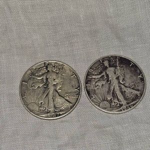 1946.1947Walking Liberty Halves, 50c