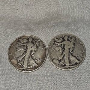 1935.1939 Walking Liberty Halves, 50c