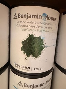 2 New Benjamin Moore Gennex Waterborne Colorant Thalo Green 1 Quart 229-G1