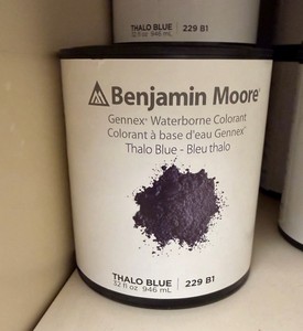3 New Benjamin Moore Gennex Waterborne Colorant Thalo Blue 1 Quart 229-B1