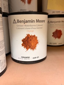3 New Benjamin Moore Gennex Waterborne Colorant Orange 1 Quart 229-O1