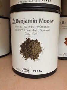 8 New Benjamin Moore Gennex Waterborne Colorant Gray 1 Quart 229-S2