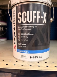 8 New Benjamin Moore Scuff-X Base 2 Eggshell Interior Paint (N485-2X) 1 Gallon  Requires Tinting