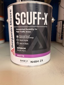 5 New Benjamin Moore Scuff-X Base 2 Matte Interior Paint (N484-2X) 1 Gallon  Requires Tinting
