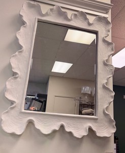 New Uttermost Sea Coral Wall Mirror  White Coastal Resin Frame, Style #09607 (MSRP $513)