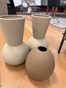 New Modern Matte Ceramic Decorative Vase Collection  Set of 3  Sullivan Gift CM3147 & CM3153