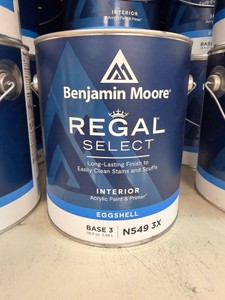 New (17) Benjamin Moore Regal Select Interior Paint Base 3 Eggshell N549 3X Gallons