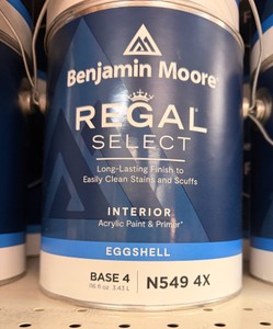 New (18) Benjamin Moore Regal Select Interior Paint Base 4 Eggshell N549 4X Gallons