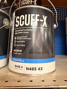 New (10) Benjamin Moore Scuff-X Interior Acrylic Paint Eggshell Base 4 N485 4X Gallons