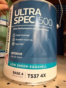 New (3) Benjamin Moore Ultra Spec 500 Interior Low Sheen Eggshell Base 4 T537 4X Gallons