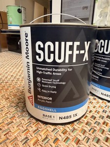 Benjamin Moore Scuff-X Interior Eggshell OC-17 White Dove N485 1X  (3) Gallons
