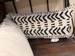 New Villa by Classic Home Cadiz IvoryBlack 14x26 Lumbar Decorative Pillows - Set of 2