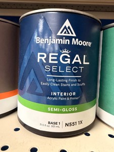 3 New Benjamin Moore Regal Select Semi-Gloss Interior Paint & Primer Base 1 (N551 1X) 3 quarts