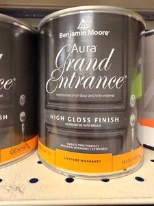 New Benjamin Moore Aura Grand Entrance High Gloss Door & Trim Enamel Base 3 (148 3X)  1 quart  Requires Tinting
