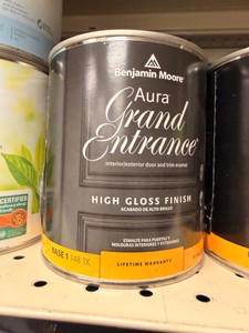 2 New Benjamin Moore Aura Grand Entrance High Gloss Door & Trim Enamel Base 1 (148 1X)  1 quarts