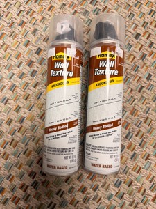 New 2-Pk Homax Wall Texture Knockdown Spray, Heavy Bodied, 10 oz.