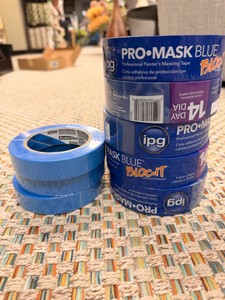 8 Rolls Painters Masking Tape  IPG Pro-Mask Blue Bloc-It & ScotchBlue