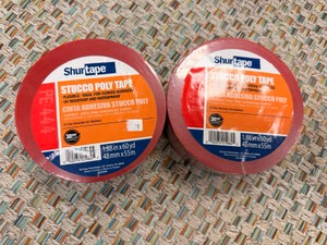 New 2 Rolls Shurtape PE 444 Stucco Poly Tape 1.88 x 60 Yards
