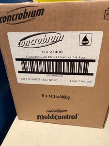 New Factory Sealed Case of 6 Concrobium Mold Control 14.1 oz Bottles
