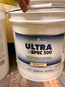 Benjamin Moore Ultra Spec 500 Interior Flat Paint Base 1  5 Gallon