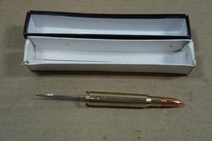 30-06 Bullet Folding Knife