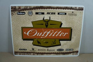 Cabelas Outfitter Metal Advertising Sign