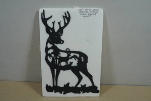 Laser Cut Metal Deer Sign