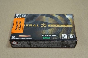20 Federal Premium .308 Win 168 Gr Gold Medal Sierra Matchking Ammo