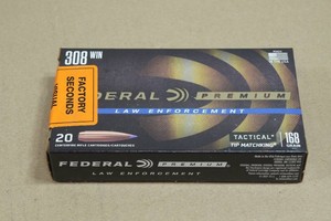 20 Federal Premium LE .308 Win 168 Gr Tactical Tip Matchking Ammo