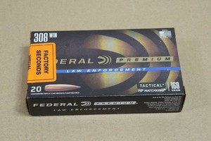 20 Federal Premium LE .308 Win 168 Gr Tactical Tip Matchking Ammo