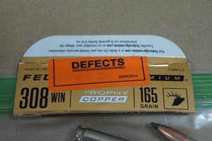 20 Federal Premium .308 Win 165 Gr Trophy Copper Ammo