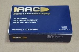 20 AAC .300 Blackout 208 Gr A-Max Ammo