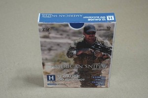 10 ZSR Hunt American Sniper 12 Ga 00 Buck 2-34 Shotshells