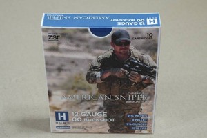 10 ZSR Hunt American Sniper 12 Ga 00 Buck 2-34 Shotshells