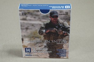 10 ZSR Hunt American Sniper 12 Ga 00 Buck 2-34 Shotshells