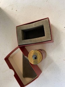Van Cort Instrument Maker Brass Kaleidoscope Optical Viewer w Box